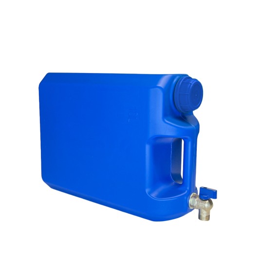 Pojemnik na wodę 10L nieb. kran GÓRNY METAL KRÓTKI 1/2"/N