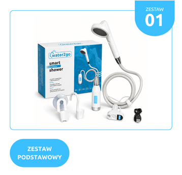 ZESTAW No.1 - Prysznic bezprzewodowy Water2go w kartoniku (bez etui)